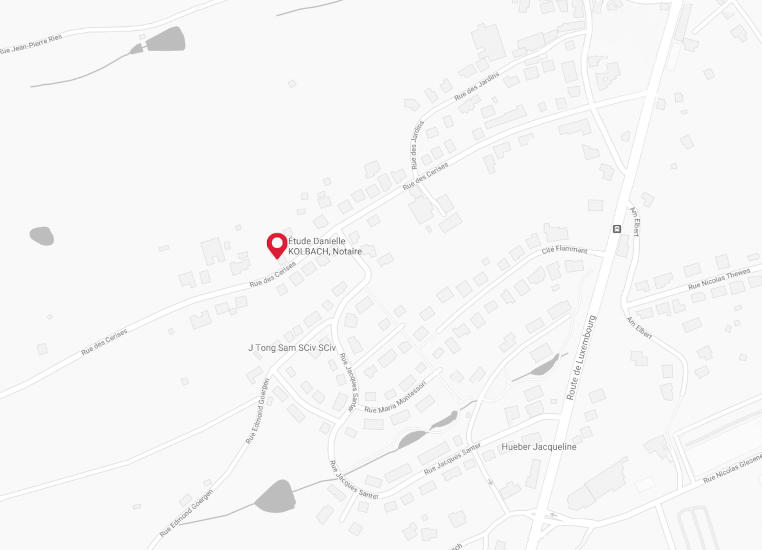 emplacement de l'étude sur Google Maps